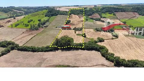 Área rural no interior, em Dionísio Cerqueira
