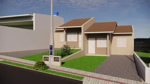 Casa para Venda, Maravilha / SC, bairro Bairro Estrela, 2 dormitórios, 1 banheiro, 1 vaga de garagem, área construída 49,50 m²