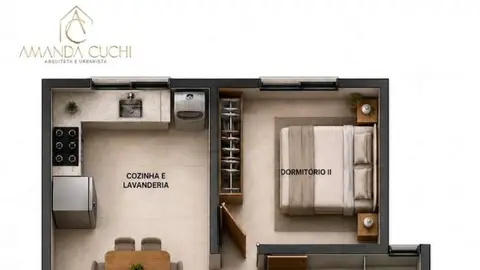 Casa para Venda, bairro Loteamento Vilagio, 2 dormitórios, 1 banheiro, área construída 55 m², terreno 314,76 m²