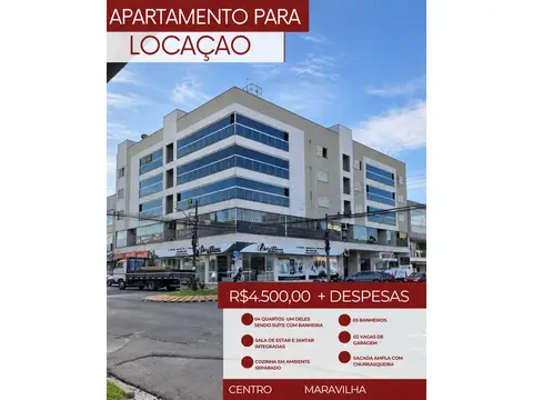 Apartamento com 4 quartos no Centro