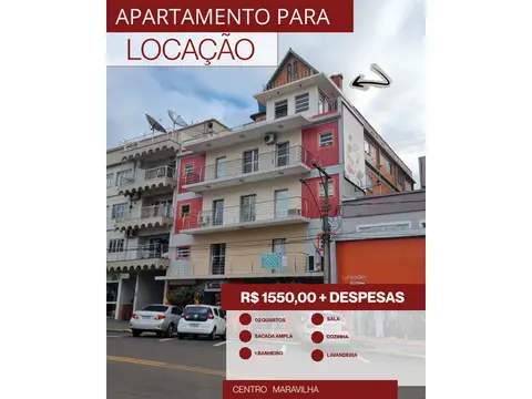 Apartamento com 2 quartos no Centro