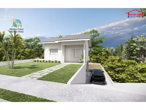 Casa em alvenaria com 2 quartos no Loteamento Colina Verde