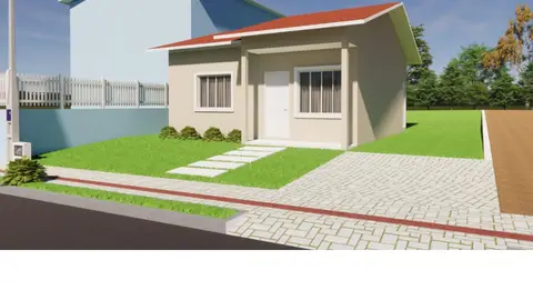 Casa em alvenaria com 2 quartos no Jardim Itália